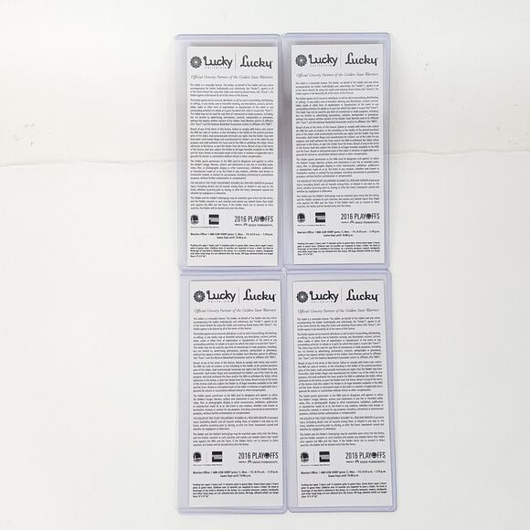 (4) NBA Playoffs 2016 Tickets Golden State Warriors Round 2 4th Home Game - Picture 2 of 6